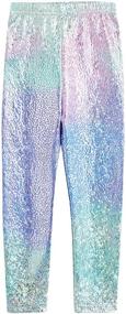 img 4 attached to Girl's Sparkly Unicorn Leggings by Frogwill - Perfect Birthday Clothing