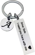 drive keychain letter husband boyfriend logo