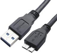 🔌 usb 3.0 micro cable by itanda - 3.3ft a to micro b charger cable | compatible with samsung galaxy s5, note 3, note pro 12.2 | wd western digital my passport and elements hard drives logo