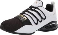 puma regulate running whitepuma blackmetallic men's shoes logo