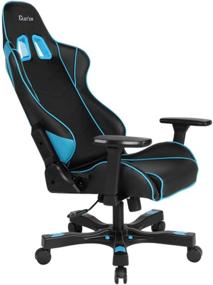 img 2 attached to 🕹️ Clutch Chairz Crank Series: Ergonomic Gaming Chair with Lumbar Pillow - Black/Blue