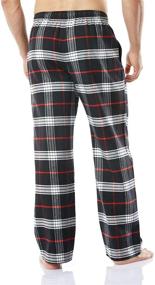 img 3 attached to 🩳 CQR Flannel Brushed Bottoms with Convenient Pockets - Men's Sleep & Lounge Clothing