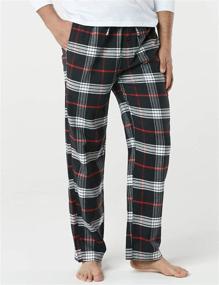 img 1 attached to 🩳 CQR Flannel Brushed Bottoms with Convenient Pockets - Men's Sleep & Lounge Clothing