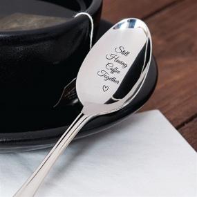 img 3 attached to 🥄 Steeliness Steel Spoon with Messages - Friendship Gift - Love - Valentine - Gift for Him - Moving Away Gift - Coffee Together - by Boston Creative Company LLC