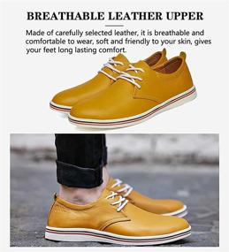 img 3 attached to 👞 Men's Fashion Driving Shoes - Genuine Leather Loafers