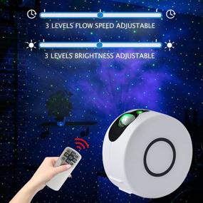 img 2 attached to 🌌 Transform Your Space with the Galaxy Projector: Starry Night Light Show LED Sky Light Projector for Bedroom, Adults Room, Home Party Decoration (White)