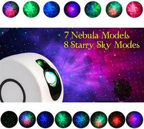 img 3 attached to 🌌 Transform Your Space with the Galaxy Projector: Starry Night Light Show LED Sky Light Projector for Bedroom, Adults Room, Home Party Decoration (White)