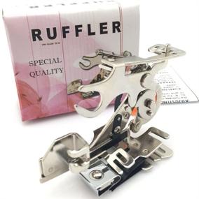 img 4 attached to 🧵 FQTANJU Ruffler Sewing Machine Presser Foot for Precise Gathering & Pleating, Model #55705
