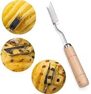 🍍 efficient 2pcs v shape stainless steel pineapple eye peeler remover for easy eye removal logo