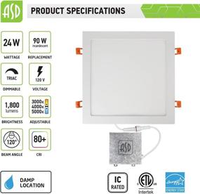 img 3 attached to 🔌 ASD Ultra Thin Temperature Selectable 3000K - 4000K - 5000K Industrial Electrical Solution