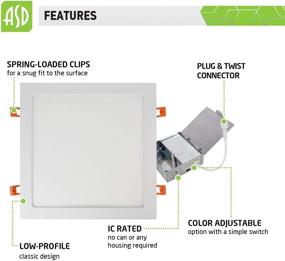 img 1 attached to 🔌 ASD Ultra Thin Temperature Selectable 3000K - 4000K - 5000K Industrial Electrical Solution