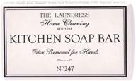 🧼 the laundress 247 kitchen soap bar - antibacterial & odor removing for hands & kitchen utensils - non-toxic, allergen free, 4.4 oz, pack of 1 logo
