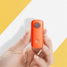 img 3 attached to 📷 Ultimate Travel Companion: SJCAM C100+ Small Action Camera - 4K30FPS, Waterproof, 1.6hr Video Recording, Stabilization, Live Streaming, Webcam, 1 oz Weight - Ideal for Sports, Vlogging (Orange)