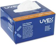 🧻 500-count uvex clear lens cleaning tissues for effective maintenance logo