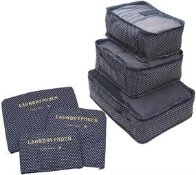 img 4 attached to Piece Packing Travel Organizer Cubes Travel Accessories for Packing Organizers