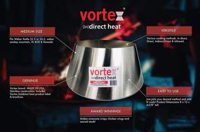 img 3 attached to 🔥 GENUINE USA Made Medium BBQ Vortex BGE Kamado Kettle Charcoal: Perfect for (In)direct Cooking