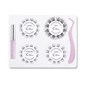 img 2 attached to 👁️ Lanvier Home Use DIY Eyelash Extension Kit - 48 Clusters of Glue-Bonded Lash Extensions for Fluttery, Natural Look - Volume Lashes in 10mm, 12mm, and 14mm Effect