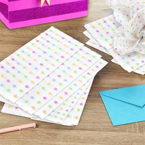 img 3 attached to 🎀 Hallmark Tissue Paper (White with Pink, Green, Yellow, Blue Polka Dot, Set of 8 Sheets) Ideal for Easter, Mother's Day, Birthdays, or Any Special Occasion