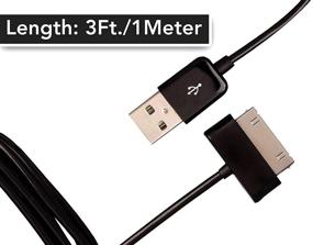 img 1 attached to 🔌 RocketBus 2-Pack USB Sync Charger Cables for Samsung Galaxy Tab 2 Tablets (7, 7.7, 8.9, 10.1)