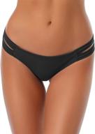 👙 stylish shekini brazilian manhattan women's swimsuit bottoms with strappy design logo