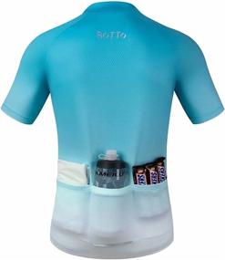 img 2 attached to ROTTO Cycling Jersey Shirts Gradient Outdoor Recreation