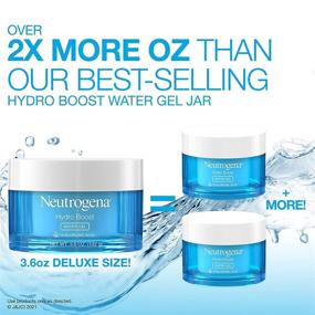 img 3 attached to 🧴 Neutrogena Hydro Boost Hyaluronic Acid Water Gel Facial Moisturizer (Deluxe Size, 3.6 Fl. Oz) &amp; Hydrating 100% Hydrogel Face Mask (1 oz) with Hyaluronic Acid by Neutrogena