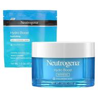 🧴 neutrogena hydro boost hyaluronic acid water gel facial moisturizer (deluxe size, 3.6 fl. oz) &amp; hydrating 100% hydrogel face mask (1 oz) with hyaluronic acid by neutrogena logo
