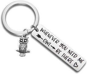 img 4 attached to 🦉 MAOFAED Owl Keychain: A Heartfelt BFF Friendship Keychain for Support and Strength