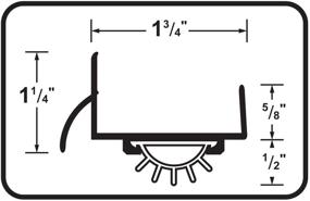 img 1 attached to 🏠 M D Building Products 69554 U-Shaped Weatherstrip Door Seal