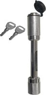 reese towpower 7033200 class v receiver lock - chrome: secure & stylish locking solution for heavy-duty trailers logo