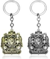 🎮 exquisite world of warcraft game keychain pendant charms: perfect jewelry gifts for teen gamers - pack of 2 logo