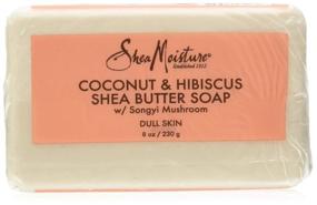 img 4 attached to Мыло для тела Shea Moisture с кокосом и гибискусом, 8 унций (U-BB-2884)