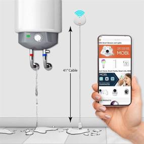 img 1 attached to Water Leak Sensor Detector Battery