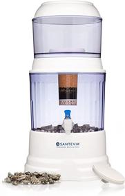 img 4 attached to 🚰 Santevia Gravity Water System - Countertop Model: Alkaline and Fluoride Filter with Mineral Infusion, Chlorine and Fluoride Removal