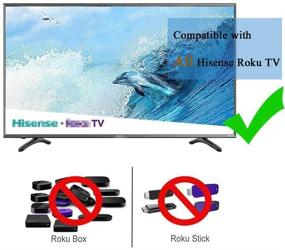 img 1 attached to 📺 Motiexic Remote Control Compatible with Hisense Roku TV HU-RCRUS-20 and H4/H4D/R7E Series: 32H4D, 40H4D, 43H4D, 50H4D, 55H4D, 55R7E, 65R6070E, 65R7E1, 40H4F, 43R7E, 50R7E, 32H4E1, 55R6E, 60R5800E, 50R6E, 65R6E1, 32H4030F, 40H4030F