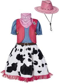 img 4 attached to 🤠 Lovely Cowgirl Halloween Costume in Medium Size