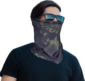 img 2 attached to 🌬️ Agymo Cooling Camo Gaiter Face Mask: Ultimate UV Protection, Breathable Lightweight Design, Multi-functional Scarf Bandana