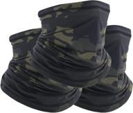 🌬️ agymo cooling camo gaiter face mask: ultimate uv protection, breathable lightweight design, multi-functional scarf bandana logo