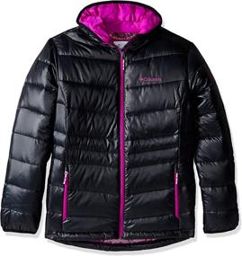 img 3 attached to 🧥 Columbia Girls' Gold TurboDown Hooded Down Jacket with 550 Fill Power