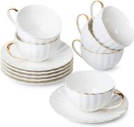 cappuccino and espresso porcelain tea saucers – perfect for tea lovers! logo