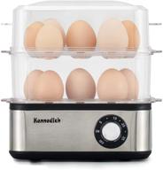 🥚 kennedich 16-capacity electric egg cooker: hard-boiled, poached, scrambled eggs, or omelets with auto shut-off - boiled egg maker for soft, medium, and hard-boiled eggs логотип