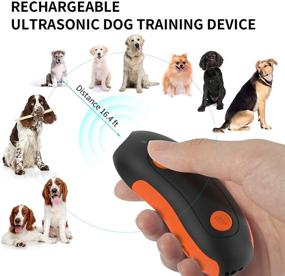 img 3 attached to 🐶 yeuk Bark Control Device: Upgraded Mini Ultrasonic Dog Bark Deterrents with 3 Frequency Levels (D2) - Outdoor Anti Barking Tool