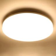 💡 le 9 inch 15w flush mount led ceiling light waterproof ip54 - ideal for bedroom, bathroom, kitchen, and more! логотип