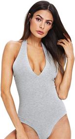 img 2 attached to 👚 SweatyRocks Sleeveless Backless Leotard Bodysuit: Stylish and Comfortable Women's Clothing