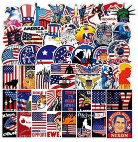 img 3 attached to American Sticker Pack Of 100 Patriotic Stickers USA Decals For Laptops Hydro Flasks Water Bottles Luggage Helmet