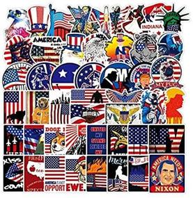 img 1 attached to American Sticker Pack Of 100 Patriotic Stickers USA Decals For Laptops Hydro Flasks Water Bottles Luggage Helmet