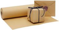 jumbo kraft paper roll - brown packing paper, 100 feet long kraft paper roll, for crafts, gift wrapping, packaging, shipping, 12 x 1200 inches logo