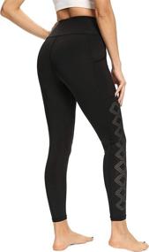 img 4 attached to CHAMA Control Pocket Workout Leggings