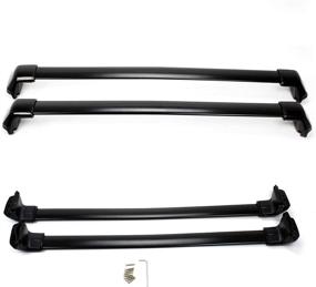 img 3 attached to 🚘 2012-2016 Honda CR-V Roof Rack Cross Bars Replacement - 150 lbs Capacity, Aluminum Black"