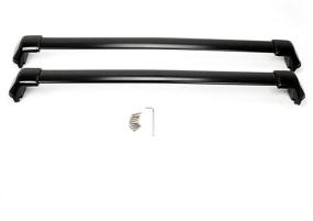 img 4 attached to 🚘 2012-2016 Honda CR-V Roof Rack Cross Bars Replacement - 150 lbs Capacity, Aluminum Black"